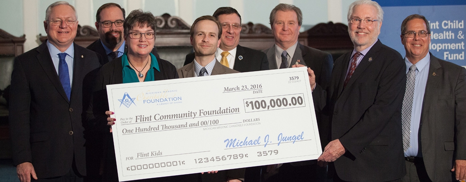 Michigan Masons Donate $100,000