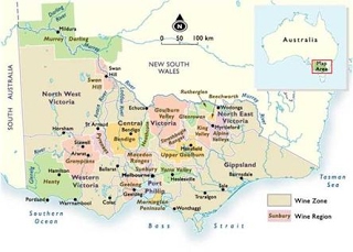 Victorian Wine Map