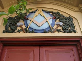 Detail above door Launceston Masonic Centre 