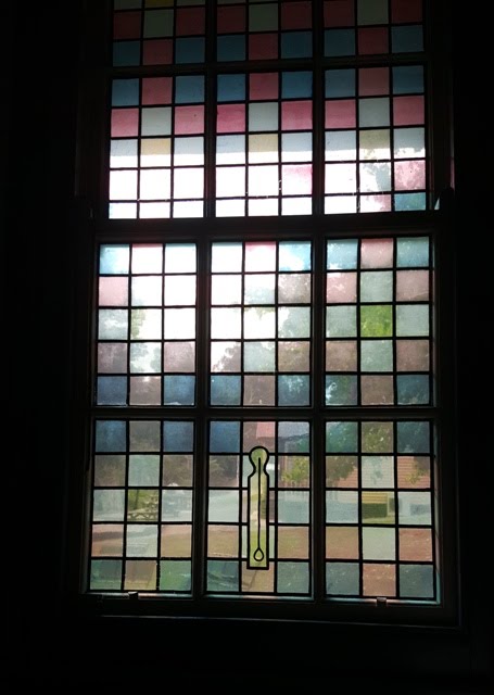 Junior Warden Stain Glass Masonic Window