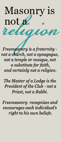 Masonry is not a religion