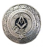 Belt Buckle - Masonic Crest - Circular