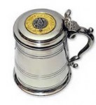 Masonic Tankard - Gold Plated Inlay