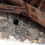 Las huellas del abandono se pueden observar en cualquier rincón del Templo Masónico