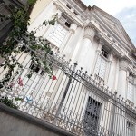 Vista de la fachada del Templo Masónico, único en toda Europa