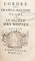 L’ordre des francs-maçons trahis 1745