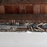 Detalle de los desperfectos que el tiempo ha ocasionado en el techo del Salón de pasos perdidos