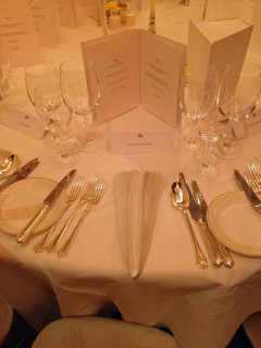 Table Setting at the Savoy Hotel