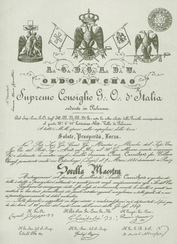 diploma_33  EL EJEMPLO DE ANITA GARIBALDI: La mujer en la francmasonería diploma 33