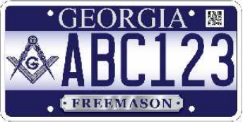 Georgia Masonic Tag