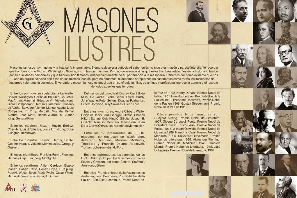 12 masones ilustres